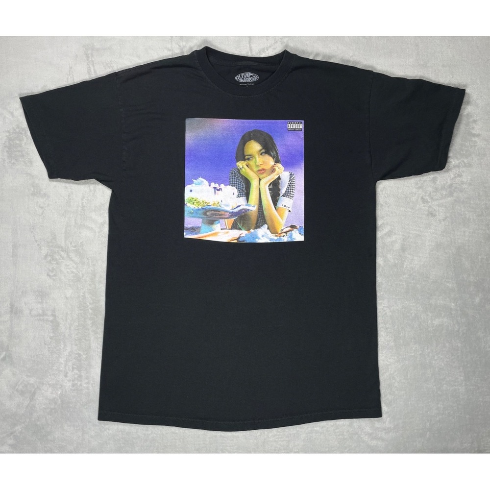 Olivia Rodrigo SOUR T Shirt Men L Black Graphic Tee Official Pop Music Merch